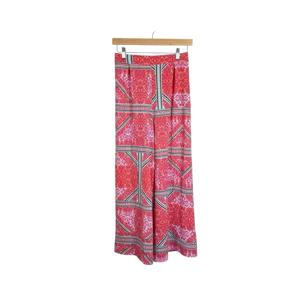 MinkPink Women’s Boho Print Wide Leg Palazzo Pants Pink Multi Size S